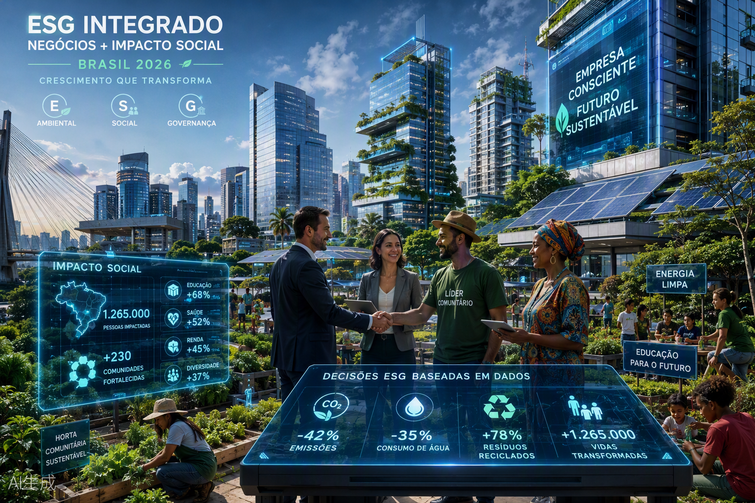 ESG integrado: negócios e impacto social no Brasil em 2026